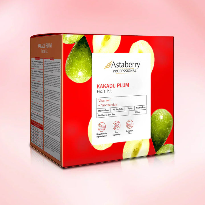 Astaberry Professional Kakadu Plum Facial Kit | 6 Steps 12 Facial Kit Set (432gm) - House of Ateeq