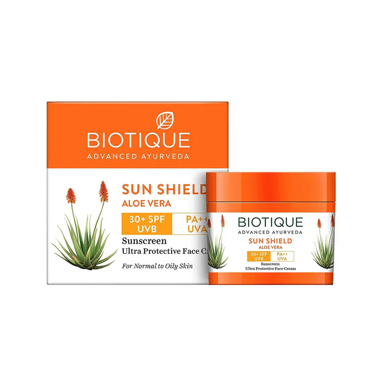 Biotique SunShield Aloe Vera 30+SPF 50gm - House of Ateeq