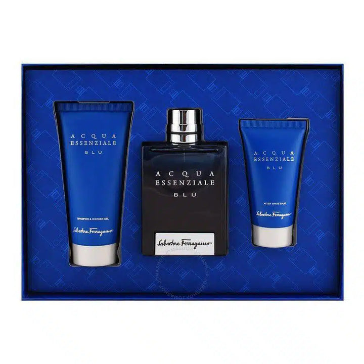 Salvatore Ferragamo Acqua Blu Set for Men