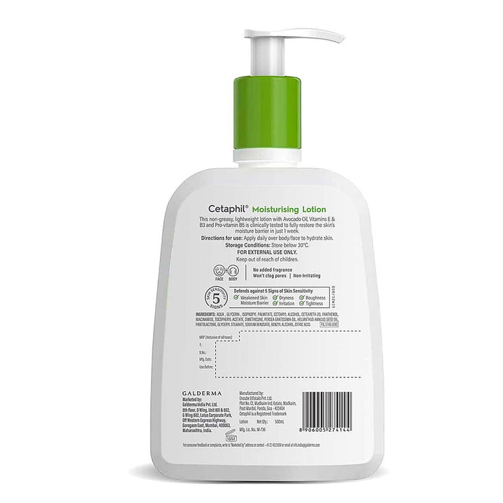 Cetaphil Moisturising Lotion 500ml bottle front view