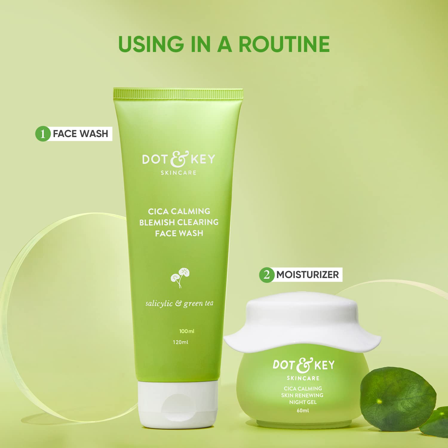 Dot & Key Cica Niacinamide Face Wash 100ml packaging