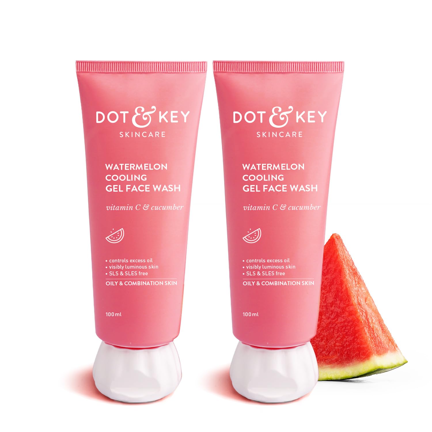 Dot & Key Watermelon Super Glow Gel Face Wash front view