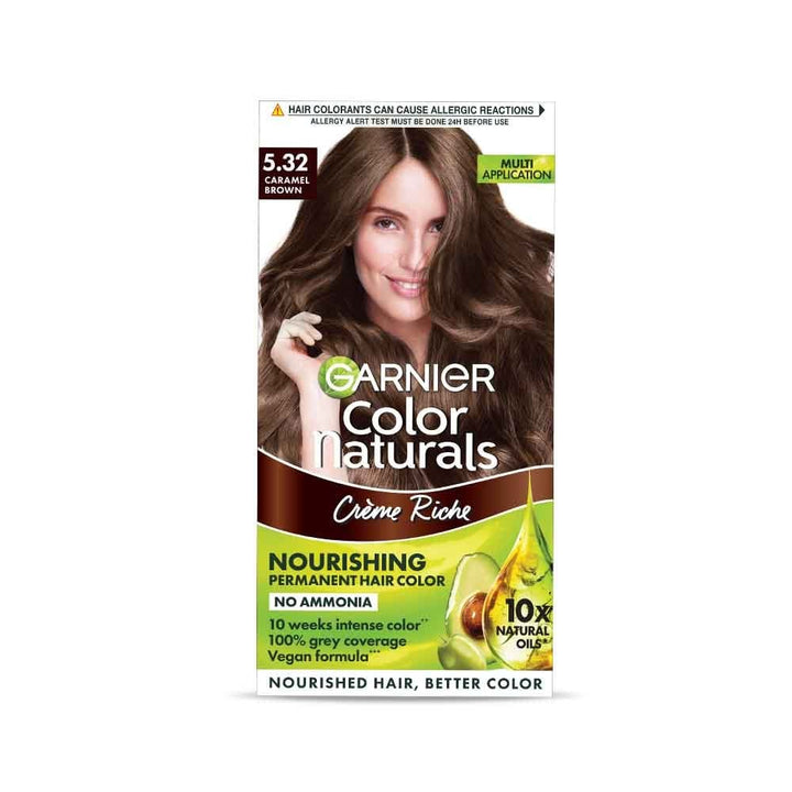 Garnier Color Naturals Caramel Brown Hair Colour Box Front