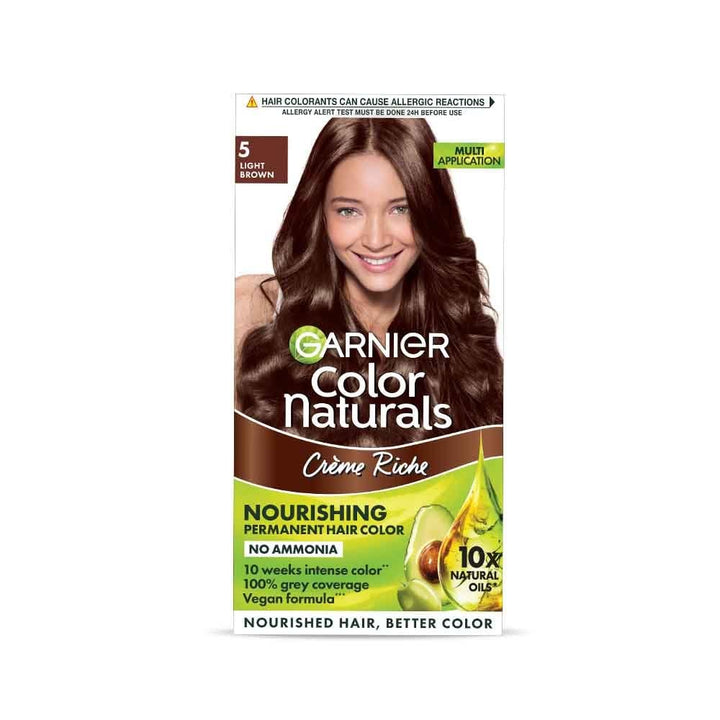 Garnier Color Naturals Hair Colour Shade 5 Light Brown Pack
