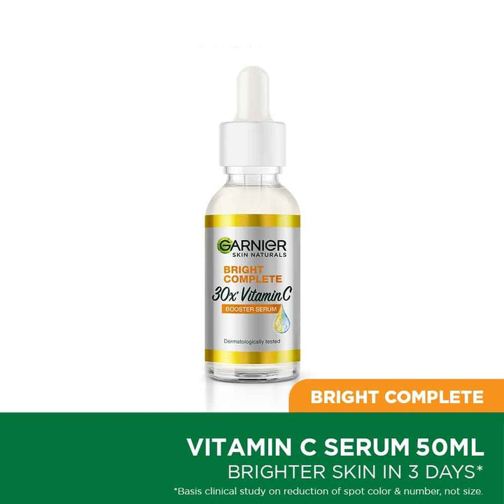 Garnier Bright Complete Vitamin C Serum – 50ml | Lightweight Daily Brightening Face Serum