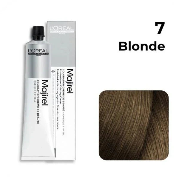 L'Oreal  Professionnel Paris - Majirel - 7 (Blonde) - Mix 1:1.5 - (49.5g) - House of Ateeq