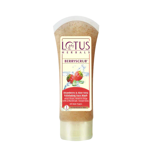 Lotus Herbals BerryScrub Face Wash, 80g - House of Ateeq