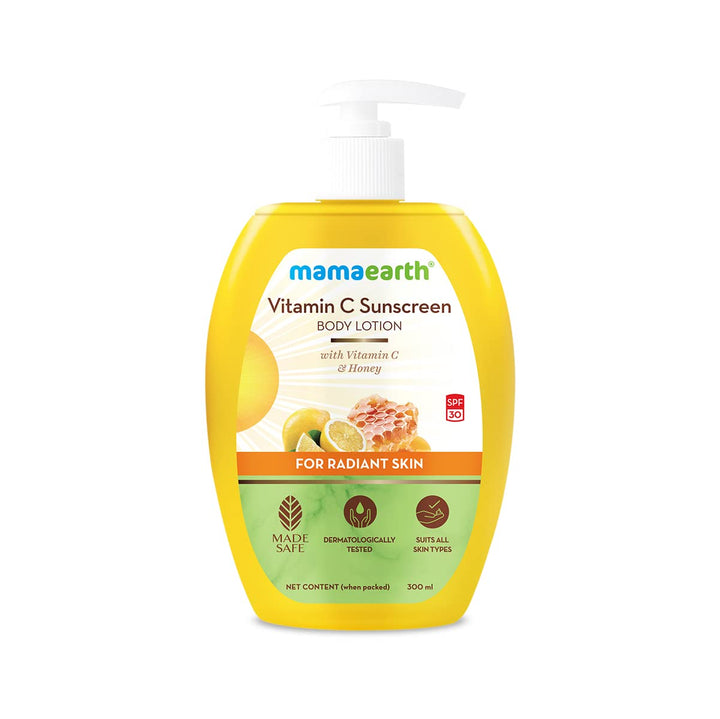 Mamaearth Vitamin C Sunscreen Body Lotion, 300ml - House of Ateeq