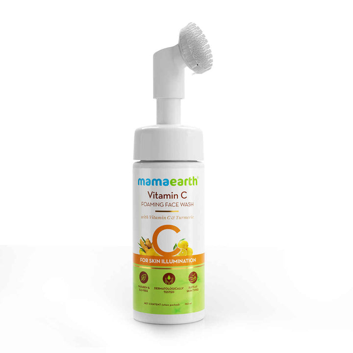Mamaearth Vitamin C Foaming Face Wash 150ml Bottle