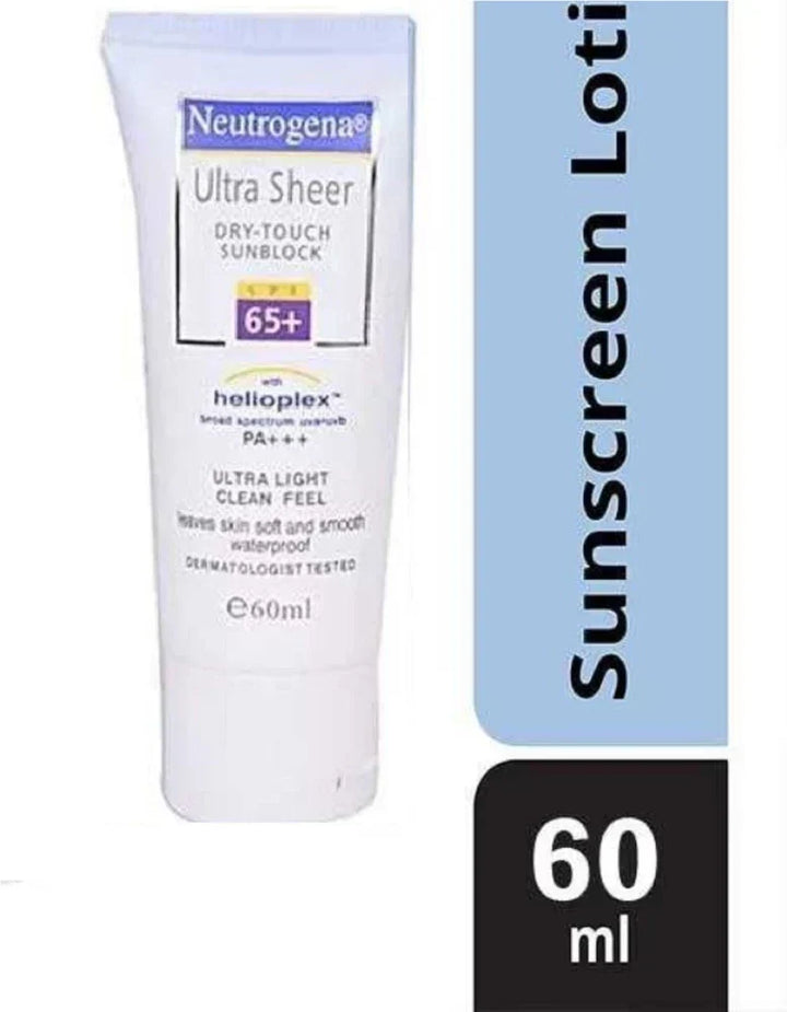 Neutrogena Ultra Sheer Dry Touch Block SPF65+, 60ml - House of Ateeq