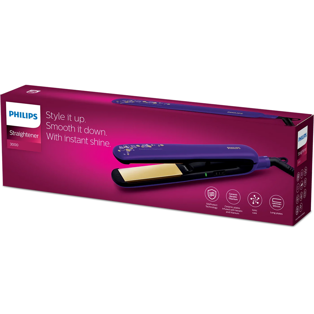 Philips BHS397 HAIR STRAIGHTNER - House of Ateeq