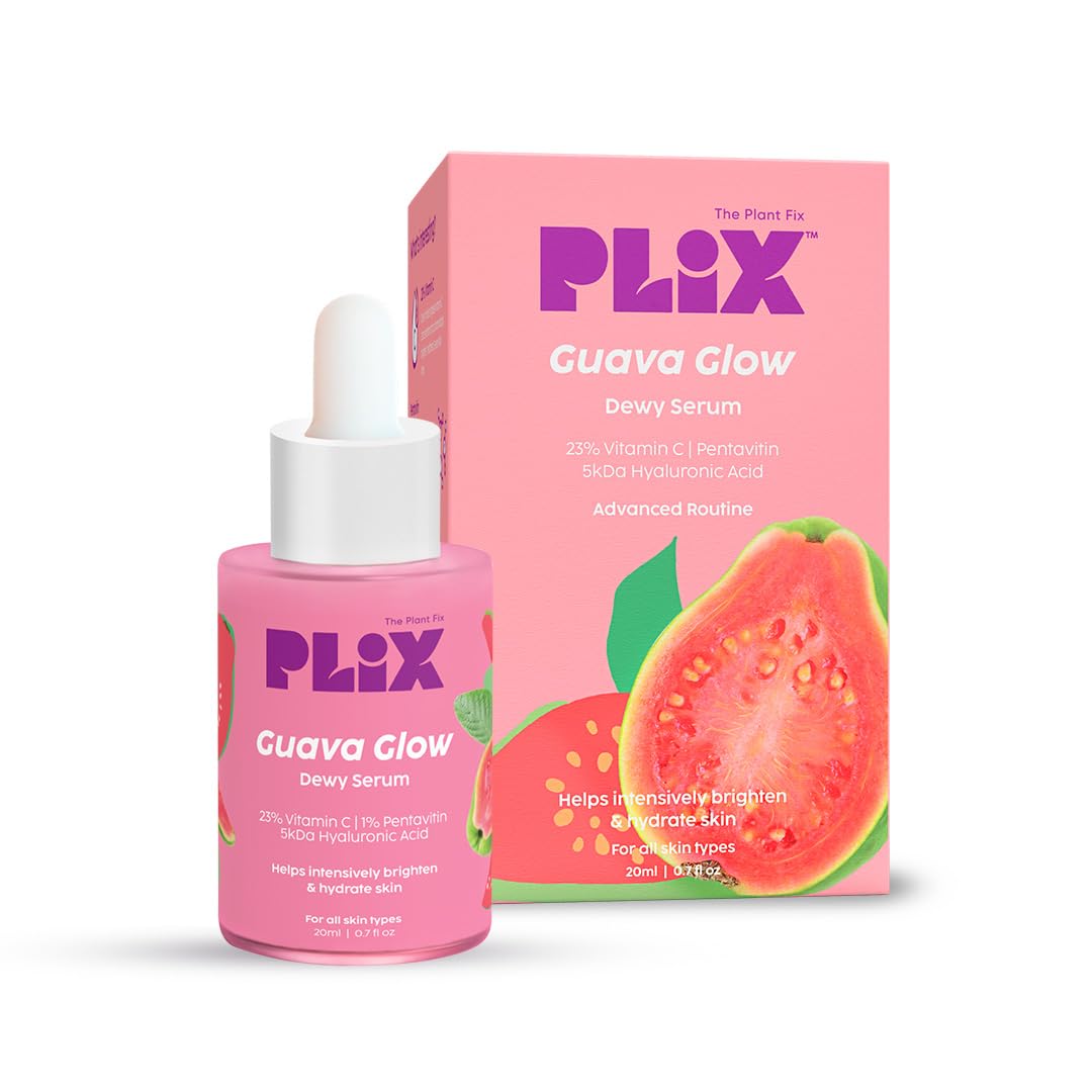 Plix Guava 10% Vitamin C Face Serum For Brighter & Glowing Skin, 30ml