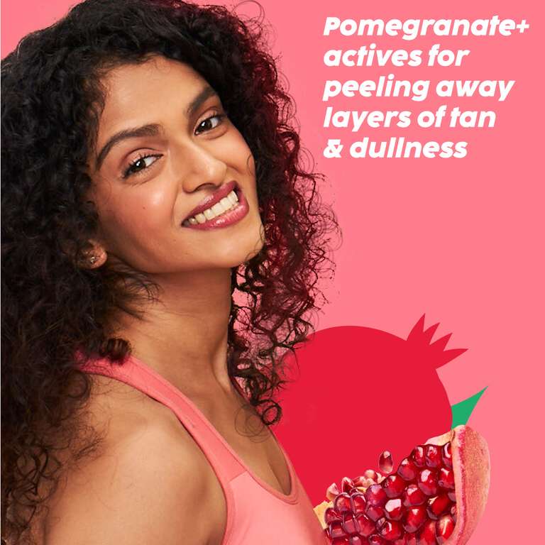 Plix Pomegranate Peeling Potion for Smooth, Tan-Free Glowing Skin, 30ml