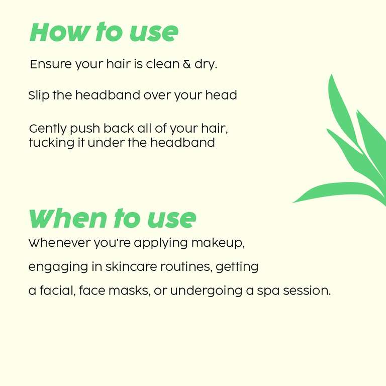 Plix Spa Headband for Clean, Comfortable Skincare & Makeup Sessions, 10g