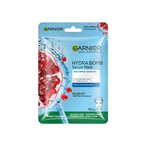 Garnier Hydra Bomb Pomegranate Serum Sheet Mask, 32g - House of Ateeq