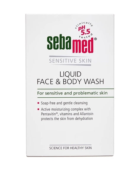 Sebamed Liquid Face & Body Wash, 200ml