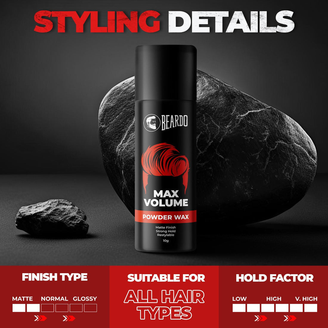 Styling Hair with Beardo Powder Wax