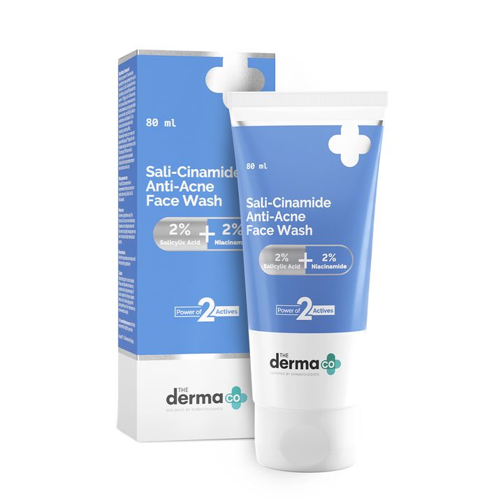 The Derma Co Sali-Cinamide Anti-Acne Face Wash 80ml - House of Ateeq
