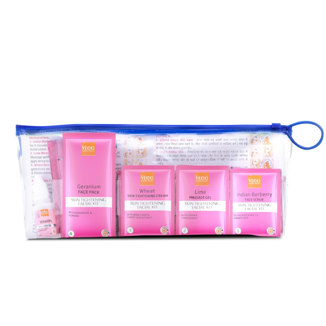VLCC Skin Tightening Facial Kit Pouch, 240g - House of Ateeq