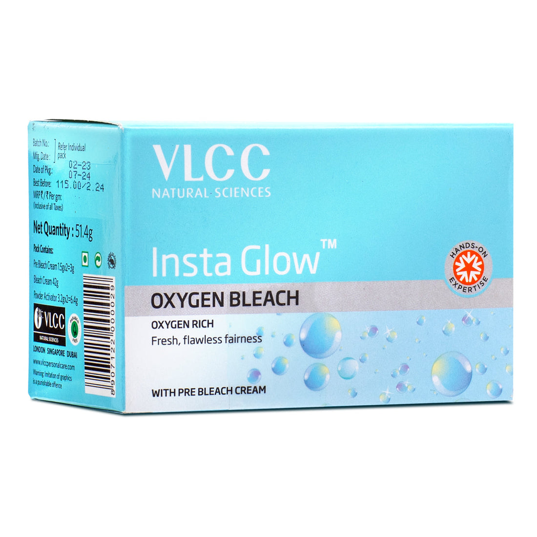 VLCC Insta Glow Oxygen Bleach - 51 g