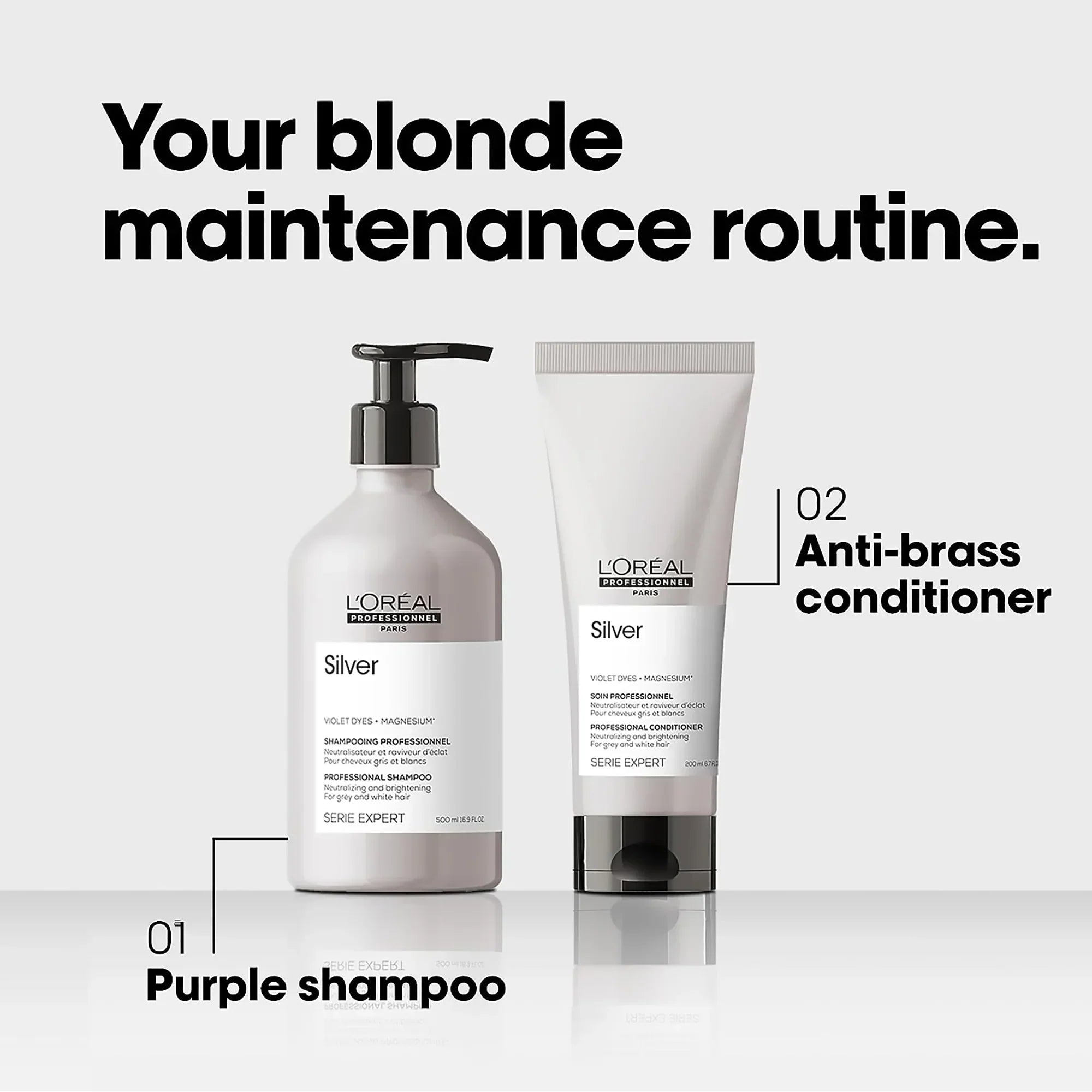 Violet pigment shampoo for brassiness