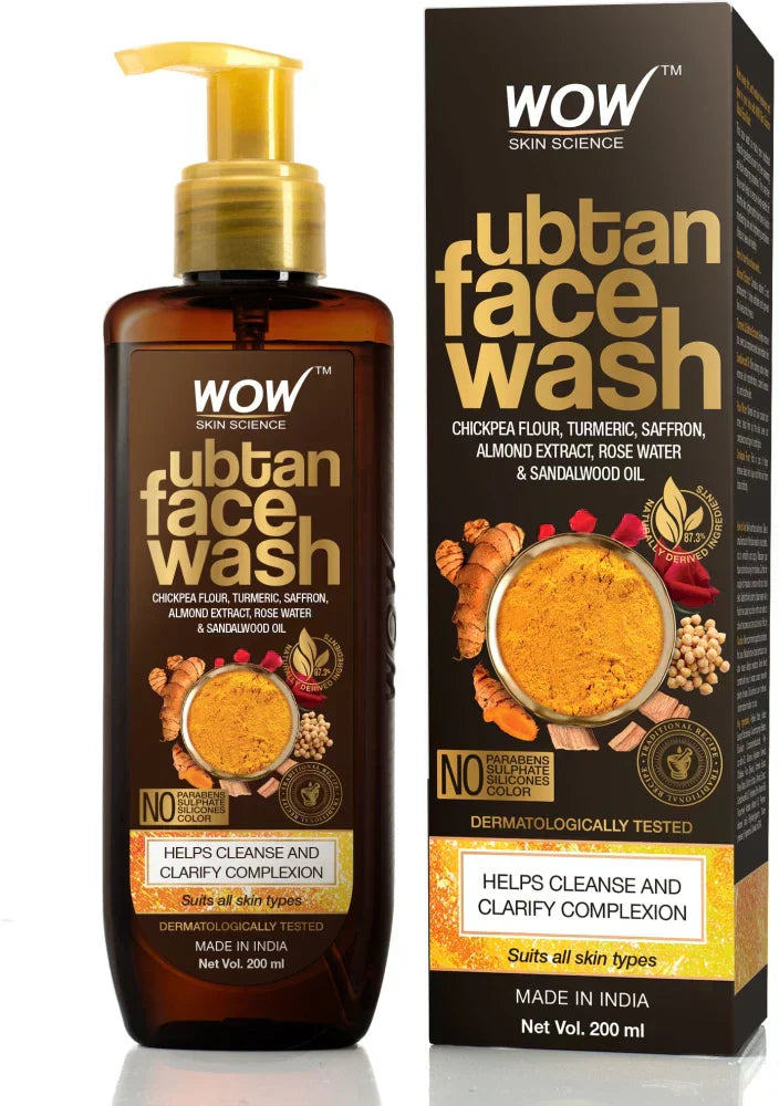 Wow Ubtan / Charcoal Face Wash - House of Ateeq