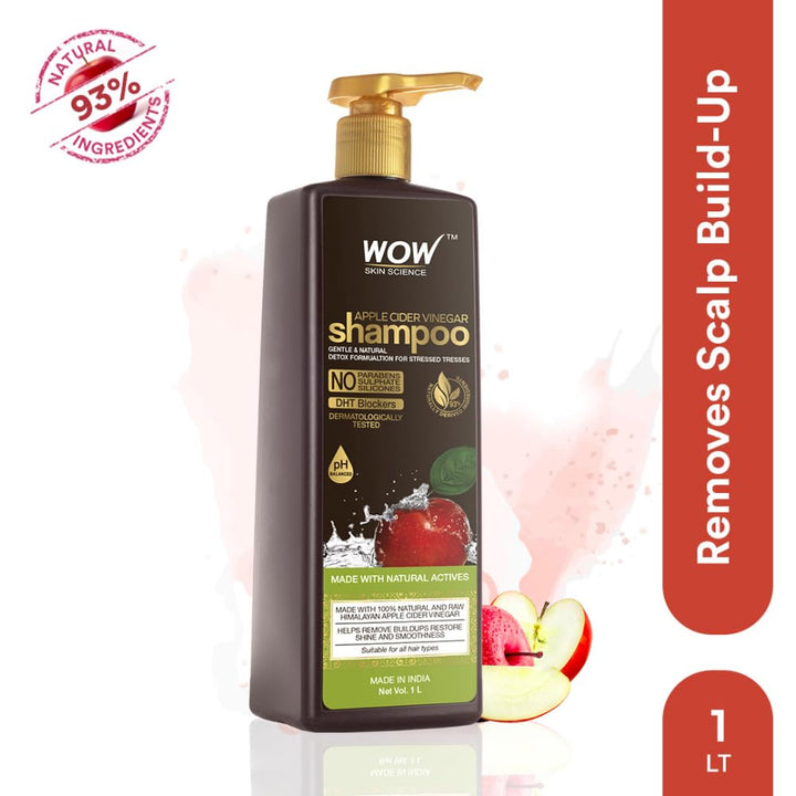 Wow Apple Cider Vinegar Shampoo,, 1000ml 1