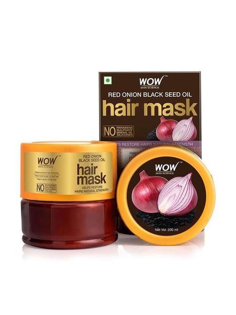 WOW Skin Science Red Onion Black Seed Hair Mask, 200ml
